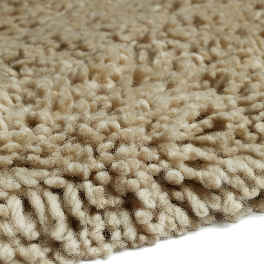 Arctic Shaggy Wool Rugs Nature 14 buy online from the rug seller uk